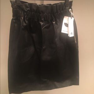 Brand New Adam Lippes leather skirt